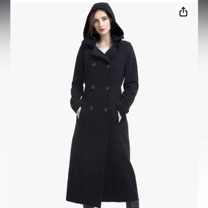 BGSD Women Mariel Wool Blend Hooded Long Walking Coat 2X